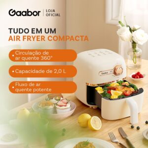 Gaabor Air Fryer 127V 1,4L Controle de Temperatura Timer Unico 900W