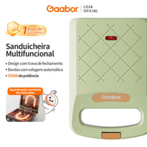 Gaabor Sanduicheira Automática Prensa Dupla Fechamento 6mm Sem