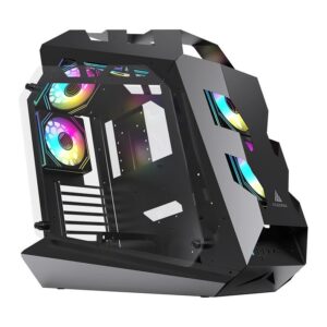 Gabinete Gamer Acegeek Vortex, Mid-Tower, Lateral de Vidro, Preto