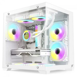 Gabinete Gamer Brx Xtreme Glacier, Mid Tower, Vidro Temperado, Com 3
