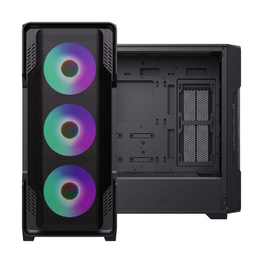 Gabinete Gamer Gamemax Siege BK, e-ATX, Vidro Temperado, Sem Fan