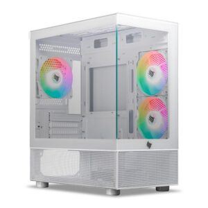 Gabinete Gamer Pichau Magpie 4, Rainbow, Mid-Tower, Lateral de Vidro