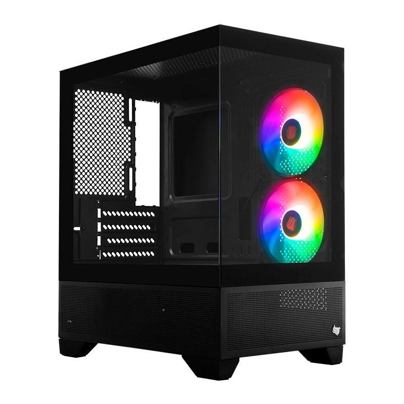 Gabinete Gamer Pichau Magpie 4B, Mini-Tower, Lateral de Vidro, Com 2
