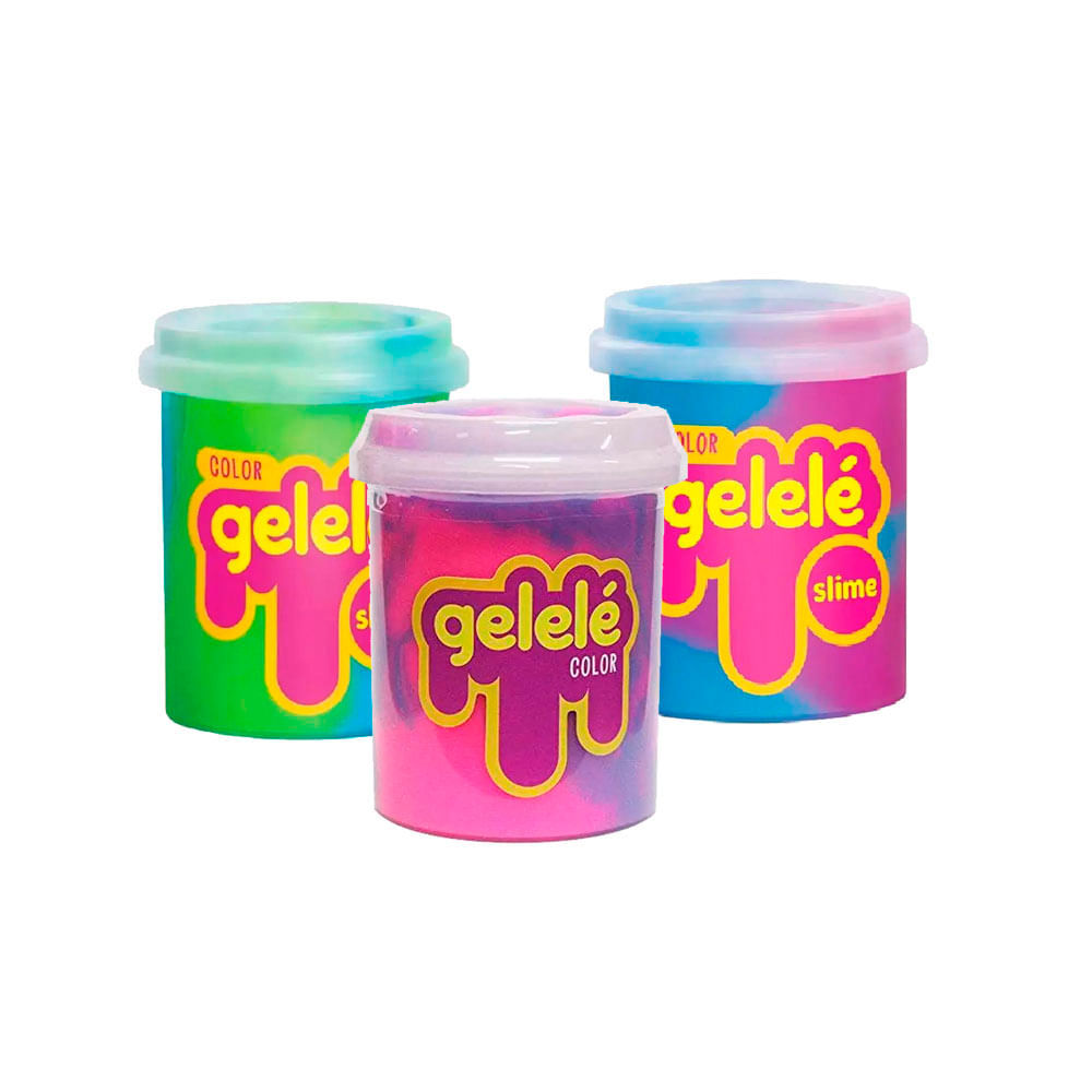 Gelelé Slime Doce Brinquedo Pote Colorido Item Sortido