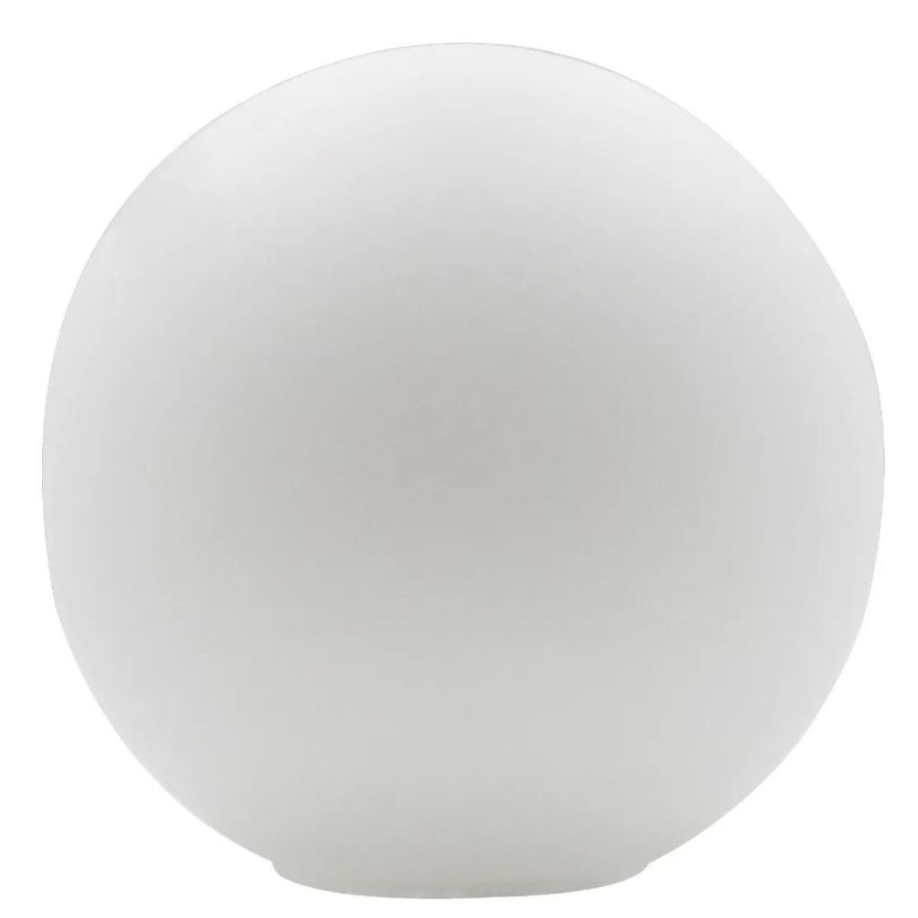 Globo De Vidro 12cm Fosco branco Leitoso e Esfera Para Pendente