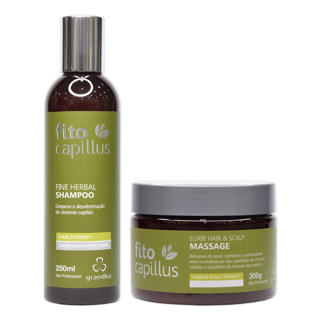 Grandha Fito Capillus Herbal Shampoo 250ml E Elixir 300g