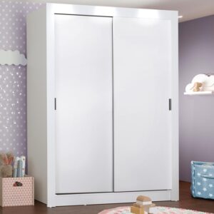 Guarda-Roupa Infantil Madesa Bento 2 Portas de Correr 2 Gavetas Branco