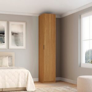 Guarda-roupa Modulado 1 Porta com Prateleiras sem Gavetas com
