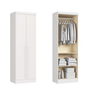 Guarda-Roupa Modulado 2 Portas com Prateleiras e Cabideiro Infinity