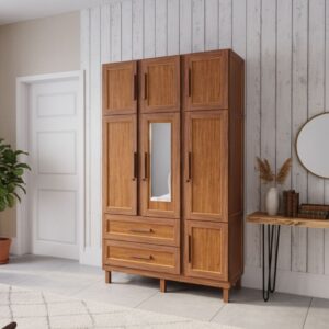 Guarda-Roupa Solteiro Ceará 7 Portas 2 Gavetas 2 Prateleiras com