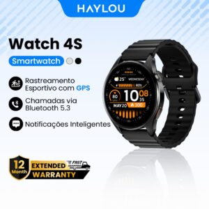 Haylou Watch 4S GPS 1,43"AMOLED SmartWatch 1ATM À Prova D'água