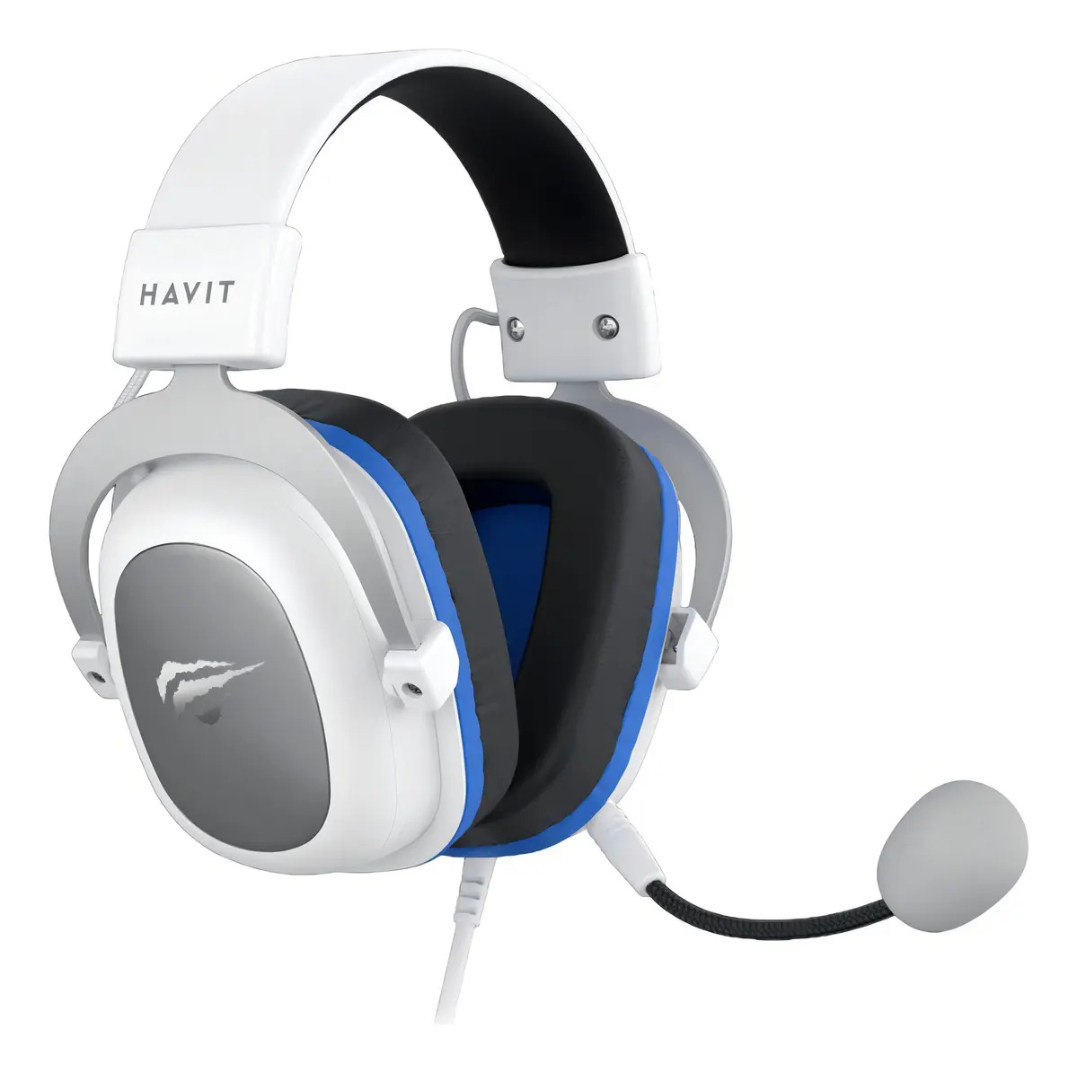 Headset Gamer Havit Gamenote H2002d Mic Removível Branco — Áudio e Fones
