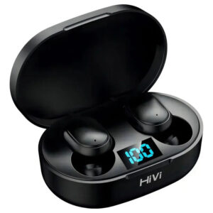 Hivi Fone De Ouvido Bluetooth 5.0 Par Sem Fio Duplo Cor Preto