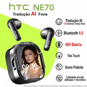 Htc NE70 AI Tradução Fone De Ouvido Bluetooth 6.0 Sem Fio Fone 165