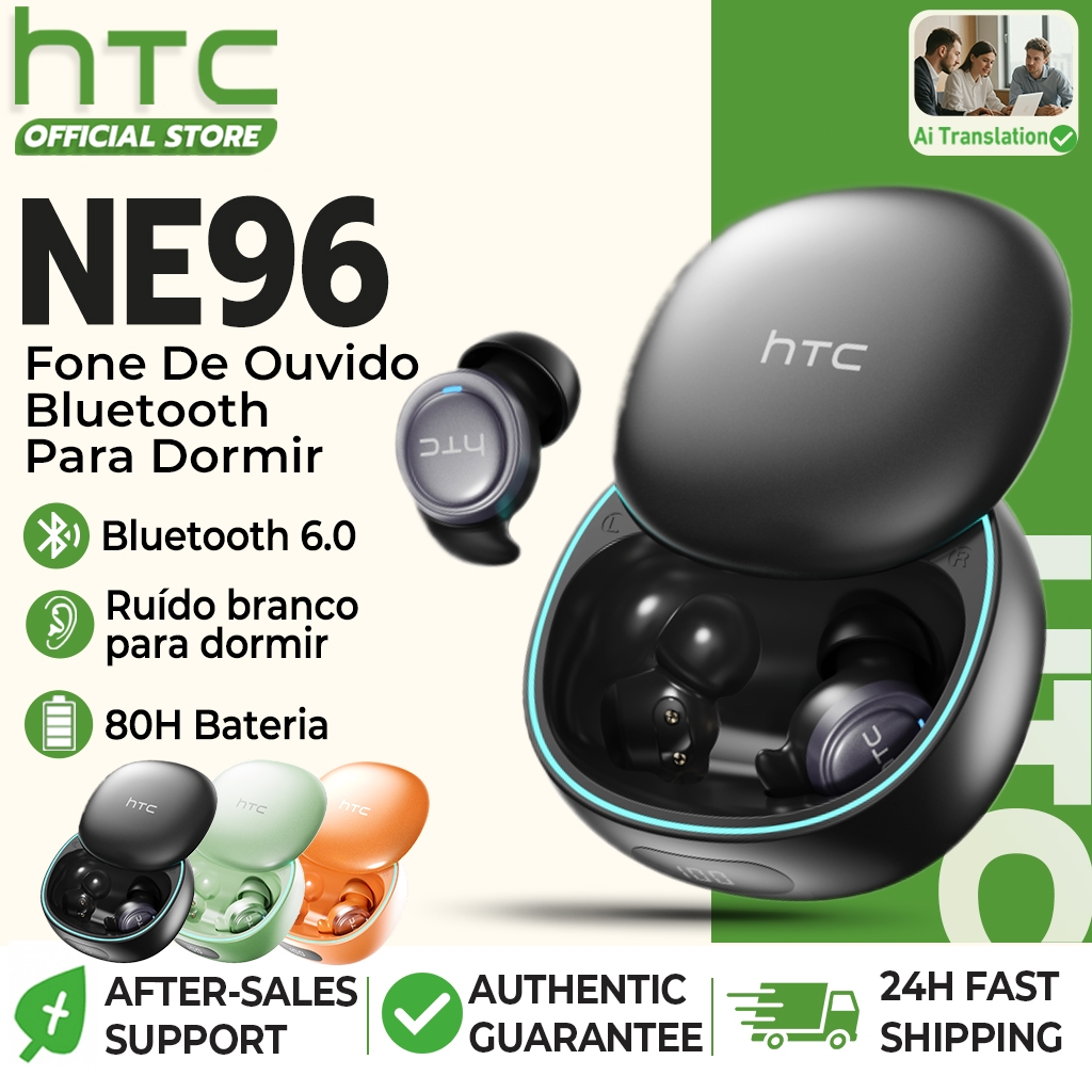 Htc NE96 Fone De Ouvido Bluetooth Para Dormir Ajuste Ultrafino E Sem