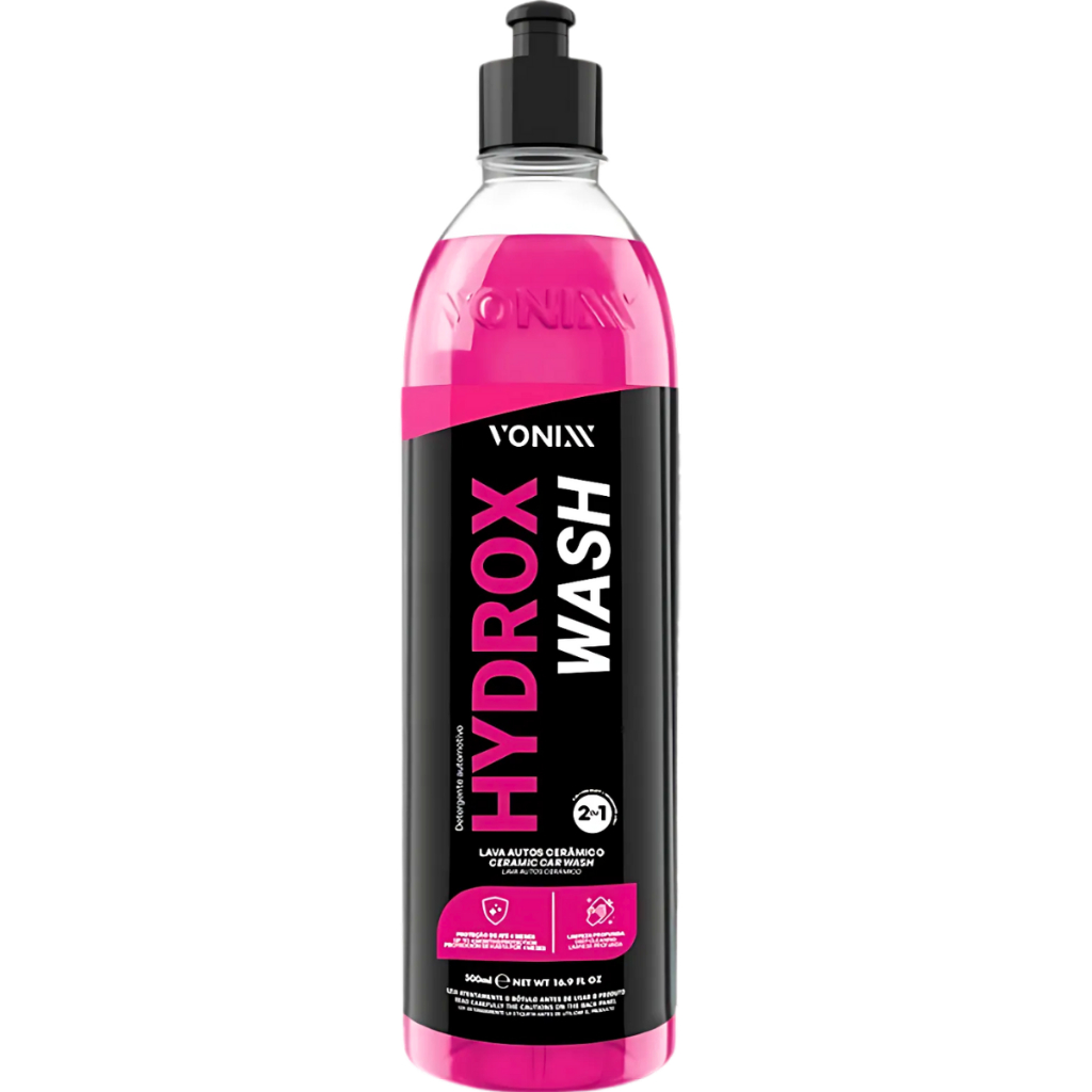 Hydrox Wash 500ml Vonixx Shampoo Lava Auto Automotivo Com Proteção