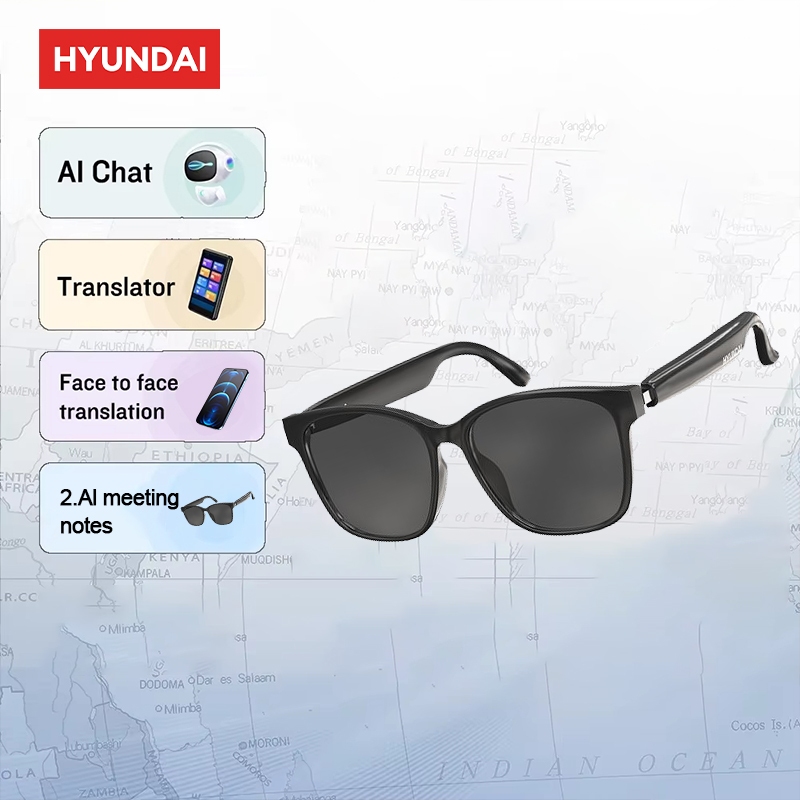 Hyundai HY-C8 AI Versão Óculos De Fone De Ouvido Bluetooth Ouça