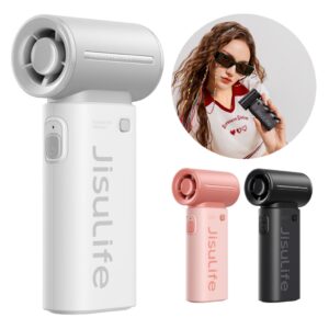 Jisulife Ventilador Portátil de Mão Mini Turbo 5 Velocidade Duração