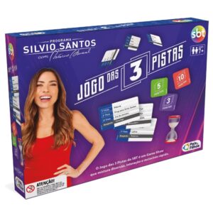 Jogo Das 3 Pistas Pais E Filhos Brinquedo 200 Cartas Silvio Santos TV
