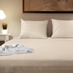 Jogo de Cama Casal 4 Peças 100% Algodão Premium Percal 300 Fios
