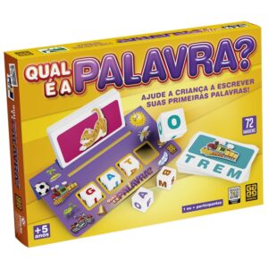 Jogo DE Tabuleiro Qual É A Palavra? Grow Brinquedos Mesa Letra