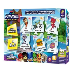 Jogo do Alfabeto Infantil Educativo PJ Masks Mimo Toys Brinquedo