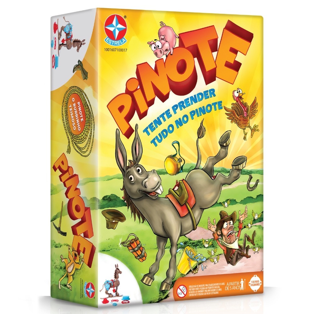 Jogo Pinote Estrela Burrinho Estratégia Ação Habilidade Família