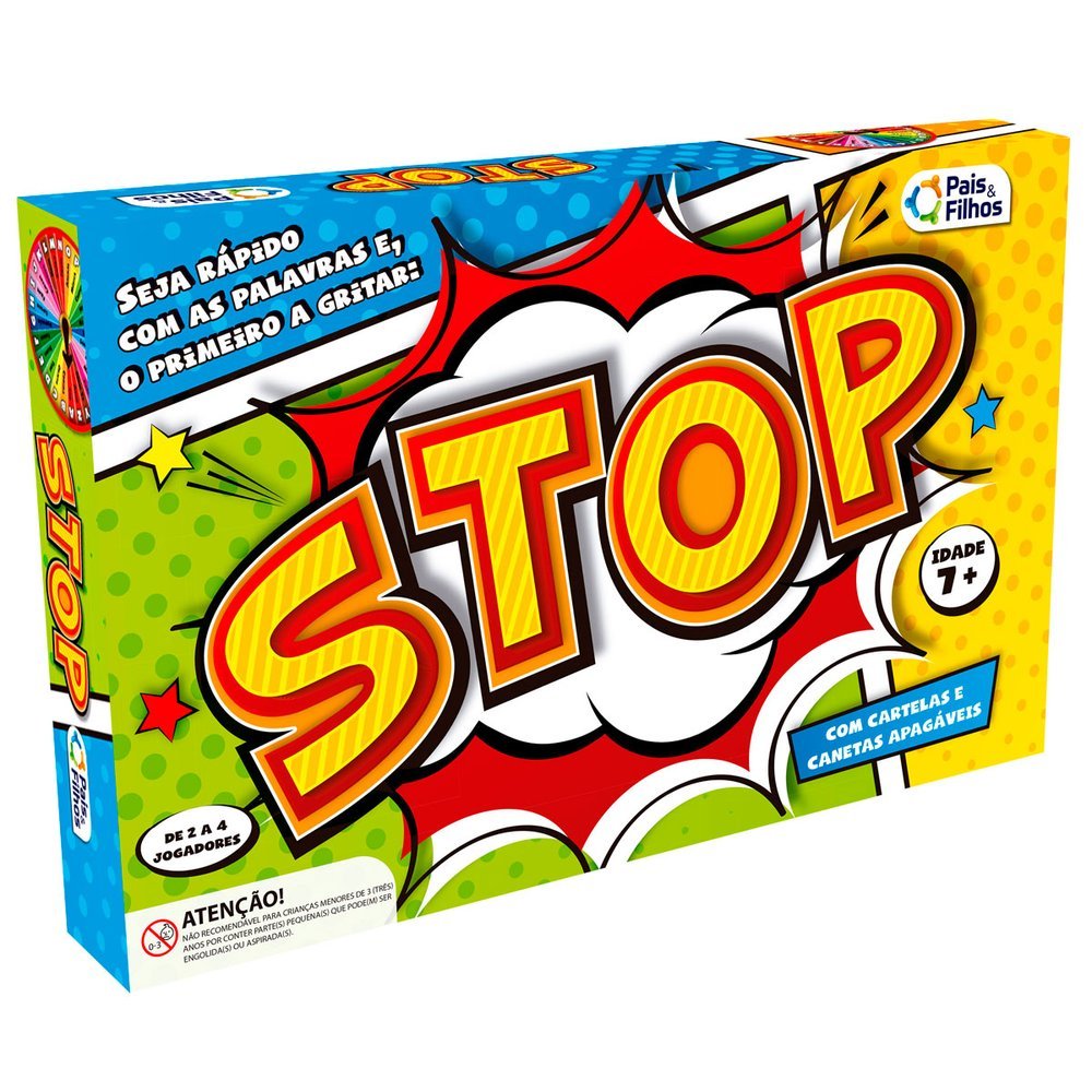 Jogo Stop Criança Familia Educativo Diverção Brinquedo