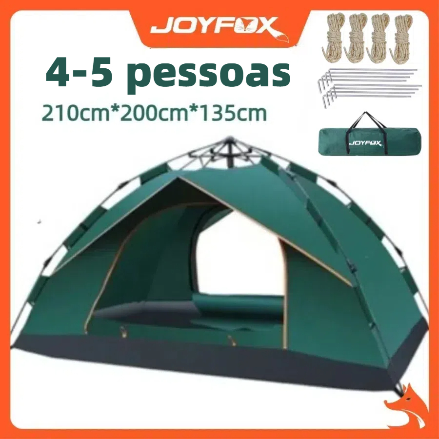 Joyfox Barraca Camping Acampamento 4 5 Pessoas Automatica barraca de