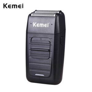 Kemei KM-1102 Barbeador Elétrico Duas Lâminas De Folha De Metal
