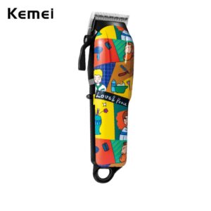 Kemei Professional Fade Máquina De Corte De Cabelo Grafite Homens