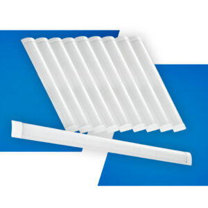 Kit 10 Luminaria led Linear Fit 18w ou 36w 5cm ou 100×6,5cm Branco