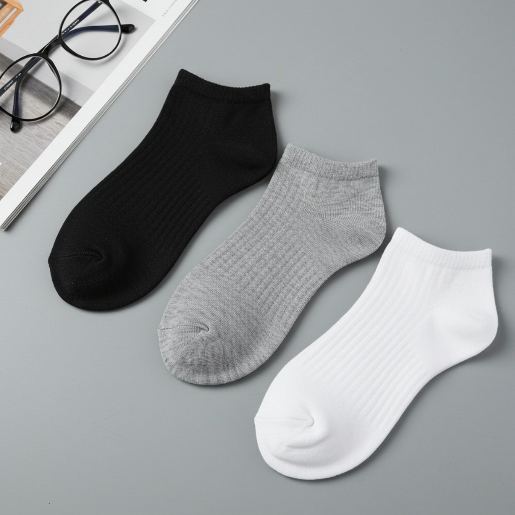 Kit 10 Pares Meia Cano Curto Algodão Soquete Cotton Caminhada