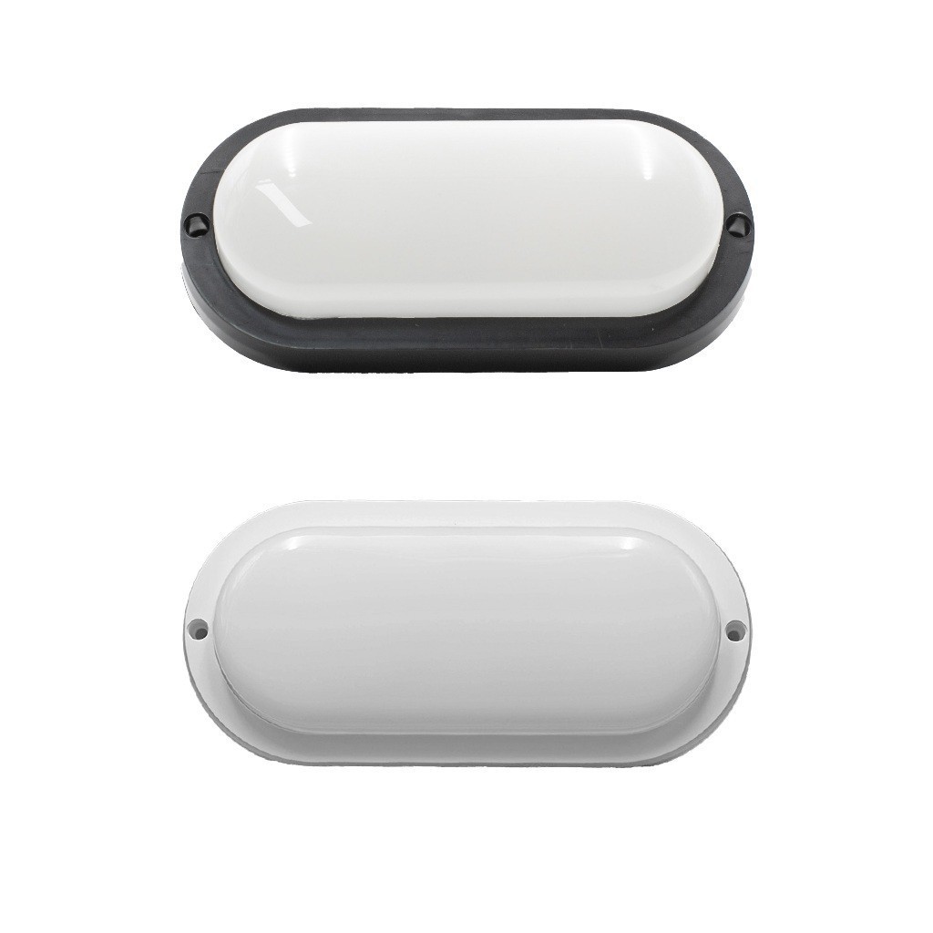 Kit 2, 3 e 4 unidades Luminária Tartaruga 15w Led Oval Bivolt Preto