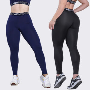 Kit 2 Calças Legging Academia Fitness Femininas Treino Forradas Zero