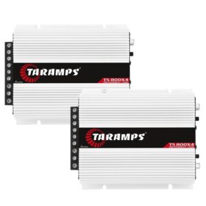 Kit 2 Modulo Amplificador Taramps TS800X4 800W Rms 4 Canais 2 Ohms TS