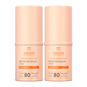 Kit 2 Protetor Solar Adcos Tonalizante Base Stick Beige 17g