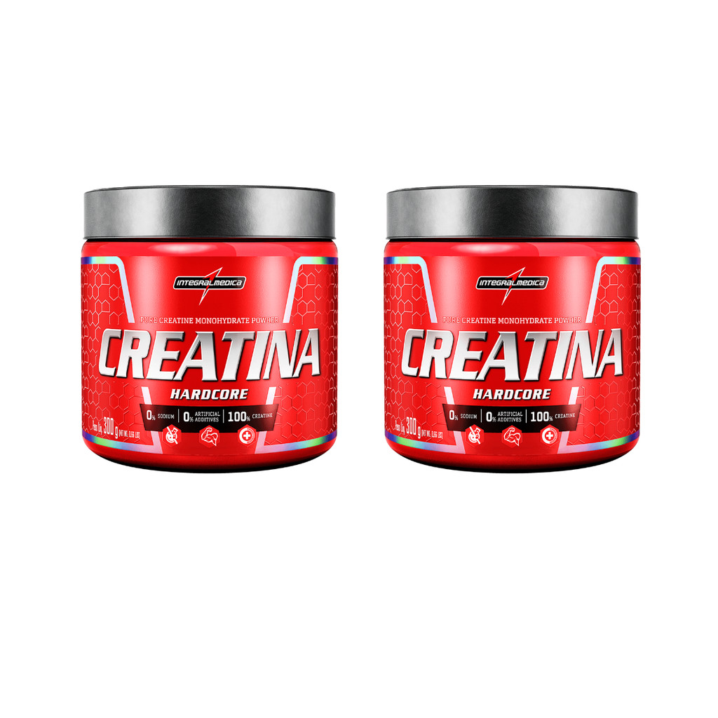 Kit 2 und Creatina 100% Pura 300g Integralmédica