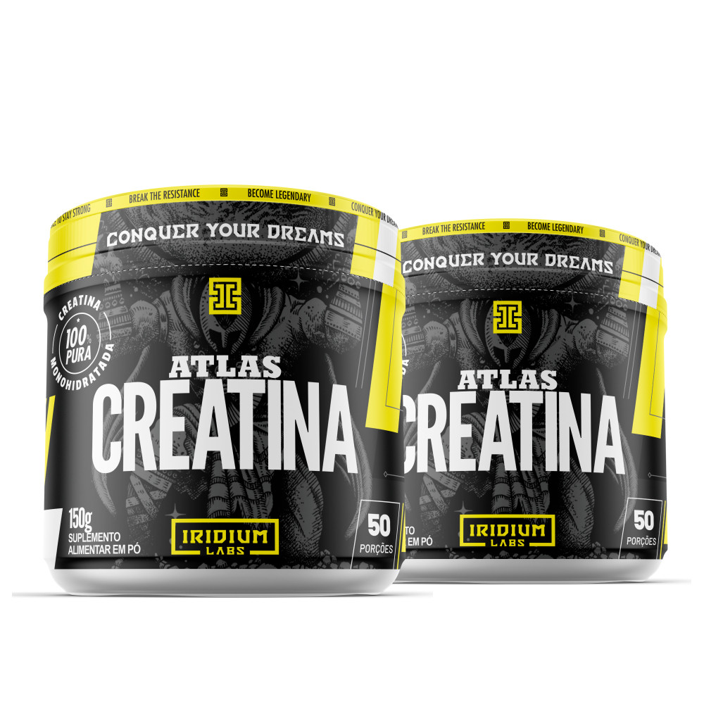 Kit 2x Creatina Atlas150g Iridium Labs