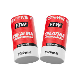 Kit 2x Creatina Monohidratada 100% Pura 120 Cápsulas Ftw Creatina