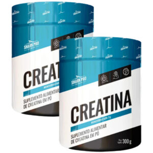 Kit 2x Creatina Monohidratada Pura 300g Shark Pro