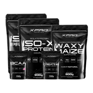 Kit 2x Whey Protein Iso X Complex 900g Bcaa 100g Creatina 100G +Waxy