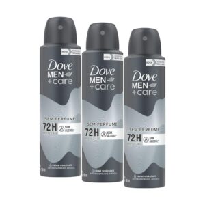 Kit 3 Desodorantes Aerosol Dove Men+Care Sem Perfume 150ml