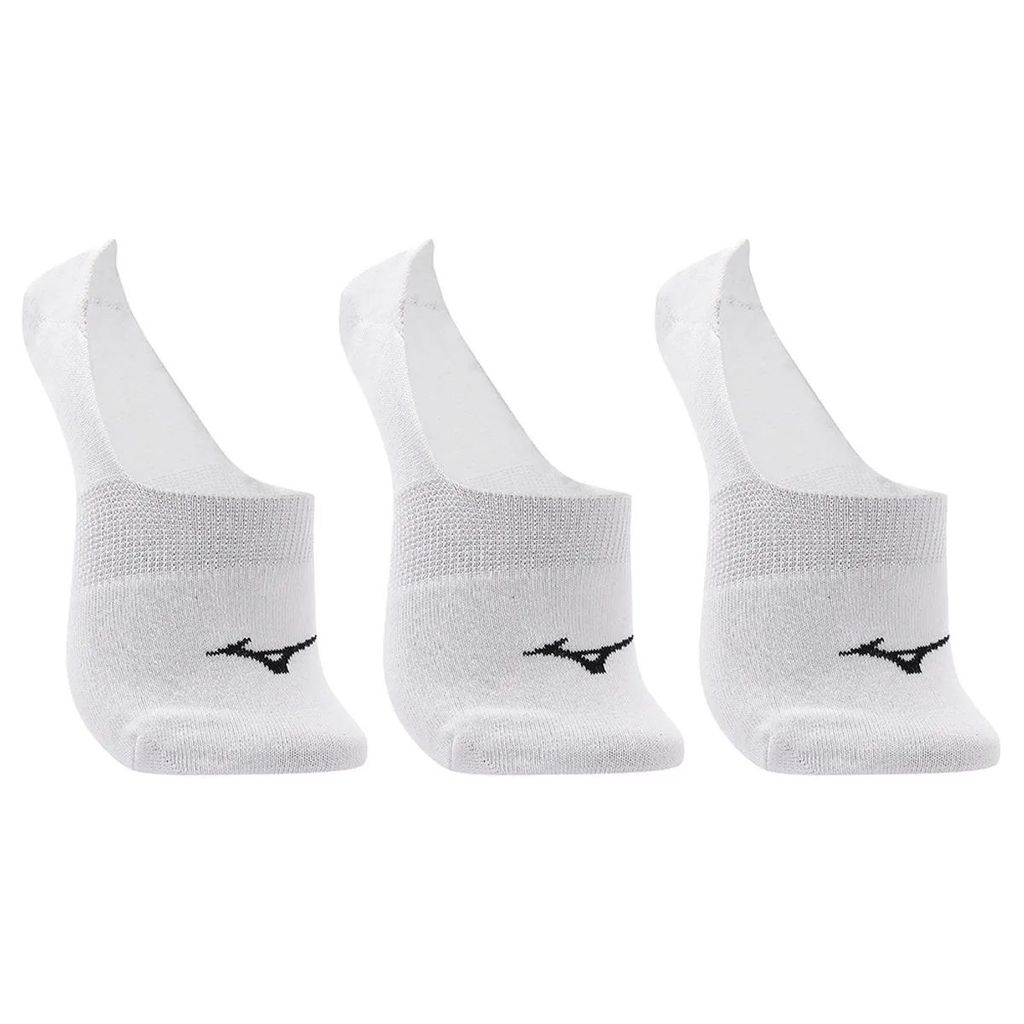 Kit 3 Pares Meia Mizuno Trimiz Basic Cano Curto Unissex Esportiva