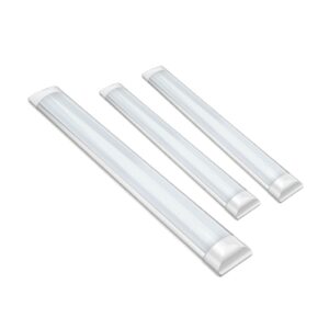 Kit 3un 18w Luminária Slim 60cm Branco Amarelo Neutro Tubular Slim
