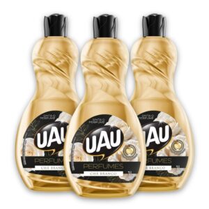 Kit 3un Limpador 1L Uau Perfume Chá Branco