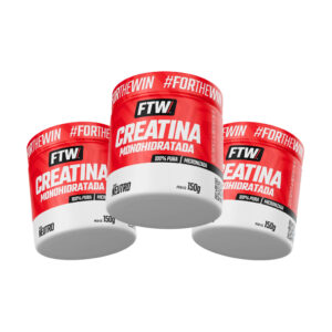 Kit 3x Creatina Monohidratada Pura 150g 100% Pura Ftw