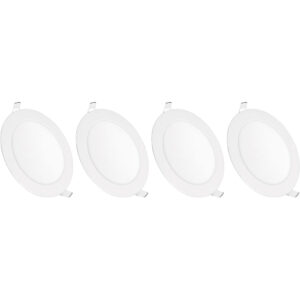 Kit 4 Luminária Painel Plafon Led Embutir Redondo 12w Bivolt — Decoração