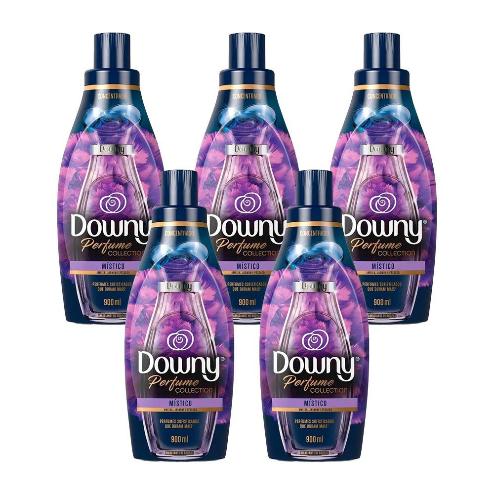 Kit 5 Amaciantes Concentrados Downy Perfume Collection Místico 900ml