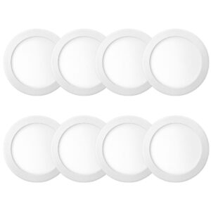 Kit 8 Luminária Painel Plafon Sobrepor Redondo Led 18w Bivolt Elgin
